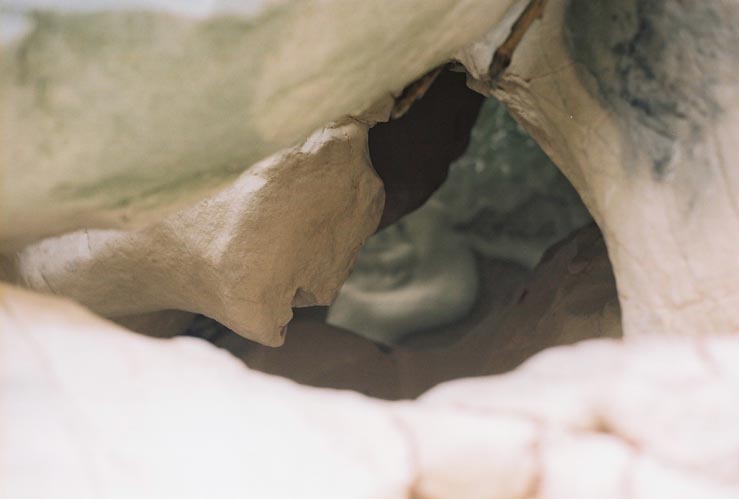 photograph of shape within weathered rock in Sardinia